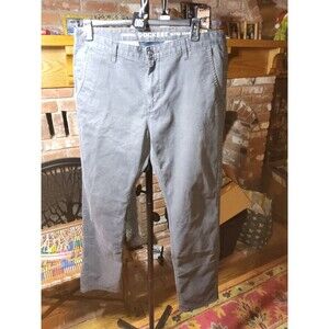 Dockers Alpha Khaki Slim Tapered Pants Mens 36x34 Gray Stretch Chino Casual